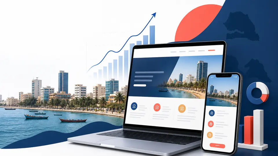 Création d’un site web responsive au Sénégal avec ordinateur et téléphone