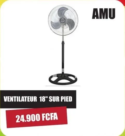 Ventilateur AMU 18" Sur Pied