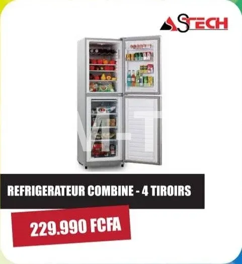 Réfrigérateur Combiné Astech - 4 Tiroirs