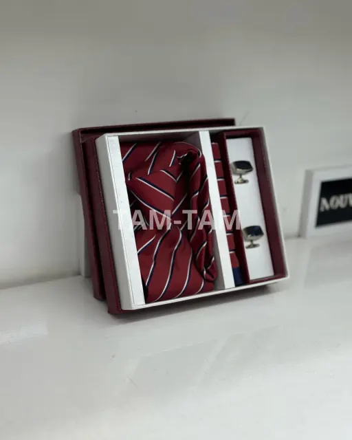 Pack Accessoires ENNZO - Cravate & Boutons de Manchette Assortis