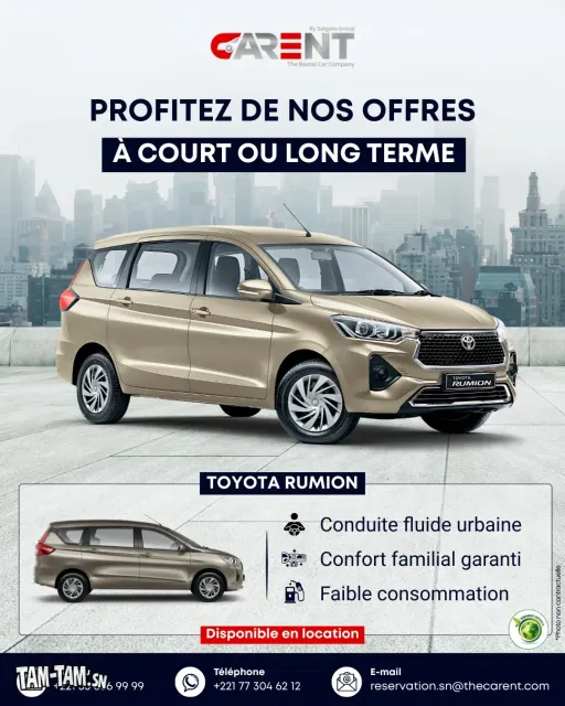 Location Toyota Rumion - Transfert aéroportuaire