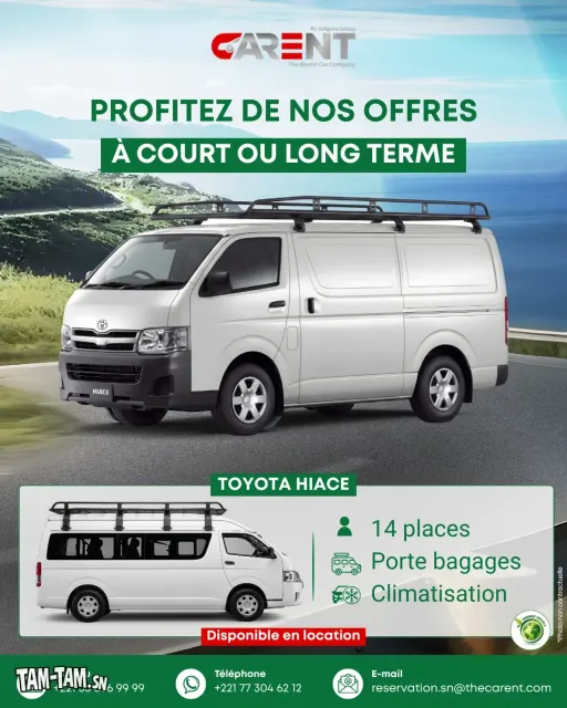 Location Toyota Hiace (14 Places)