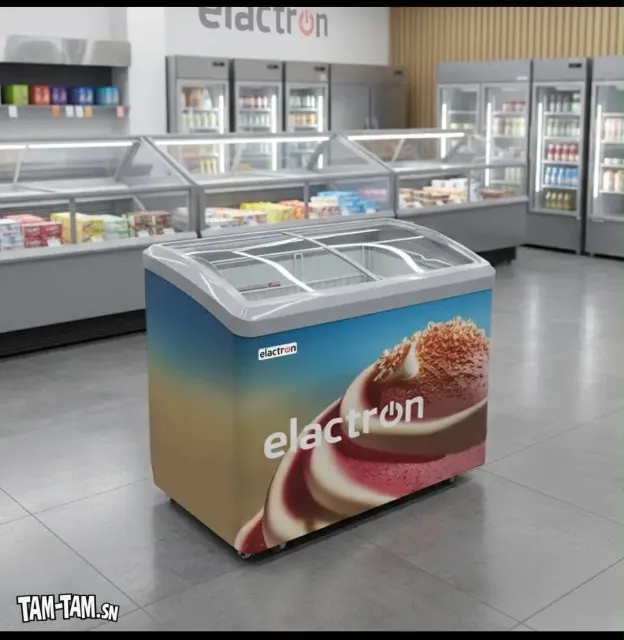 Congelateur horizontal vitrine elactron