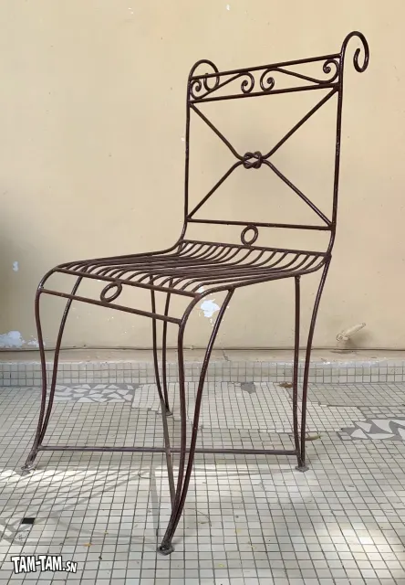 Chaise en fer forgé
