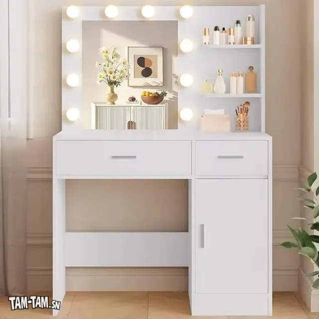 Coiffeuse blanche moderne