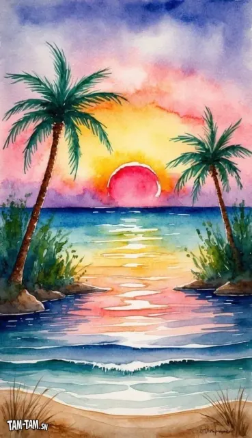 Lueur de Coucher de Soleil Tropical