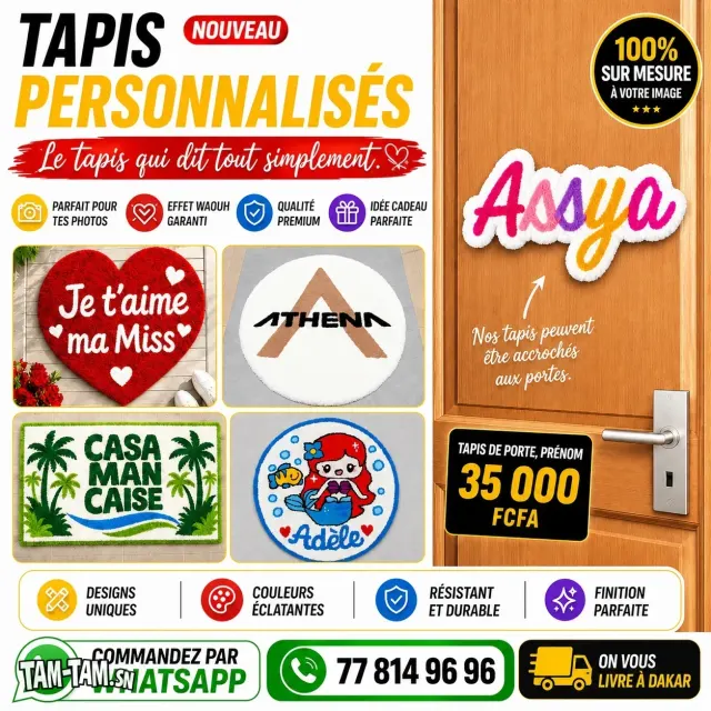 Tapis personalisés en laine