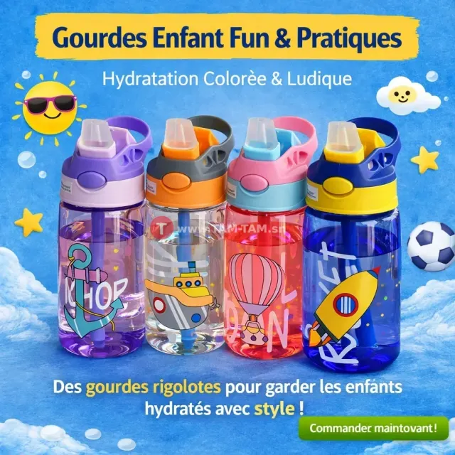 Gourdes pour une hydratation toute la journée !