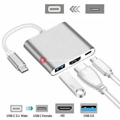 Adaptateur 3 en 1 USB TYPE-C
