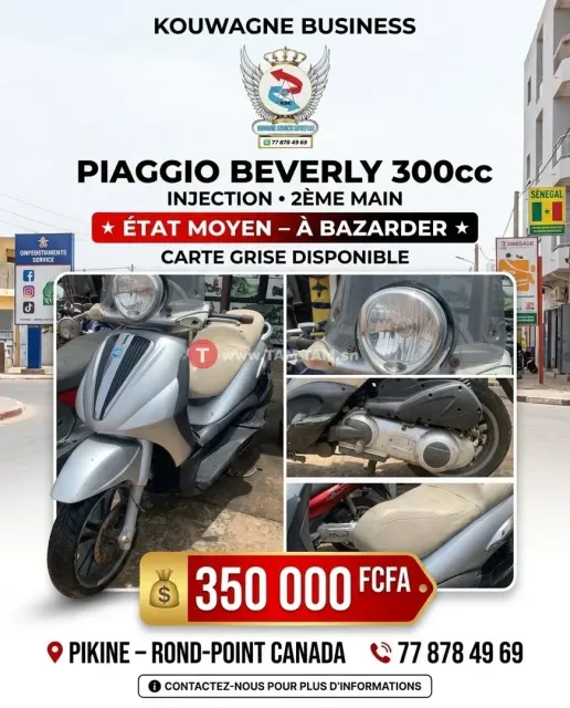 Scooter Piaggio Beverly 300cc Injection – À vendre