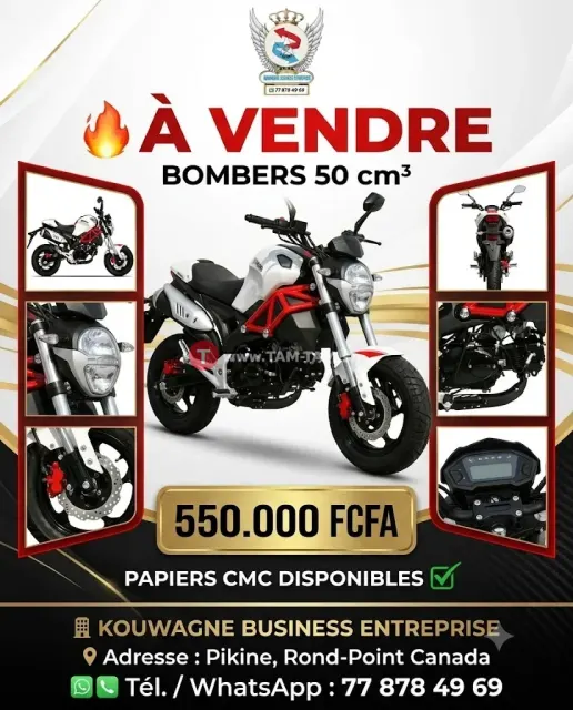 Moto/Mini-moto Bombers 50 cm³ à vendre 🔥