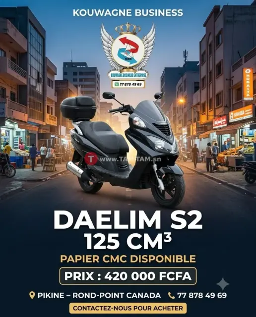 Scooter Daelim S2 125 cm³ à vendre