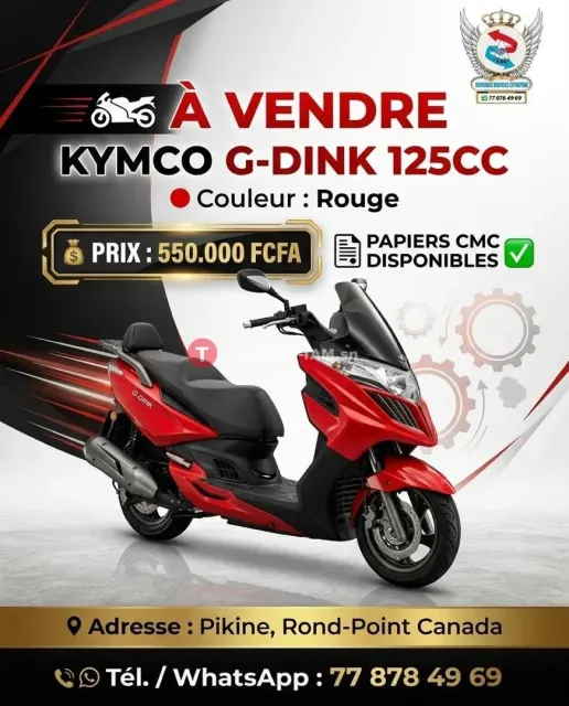 Scooter Kymco G-Dink 125cc à vendre