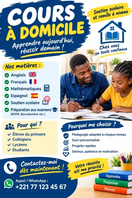 COURS A DOMICILE