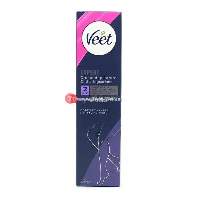 Veet Expert crème dépilatoire 200ml corps jambes 2 min