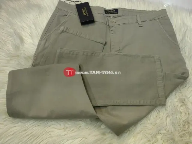 Pantalon Polo Ralph Lauren beige et kaki casual chic