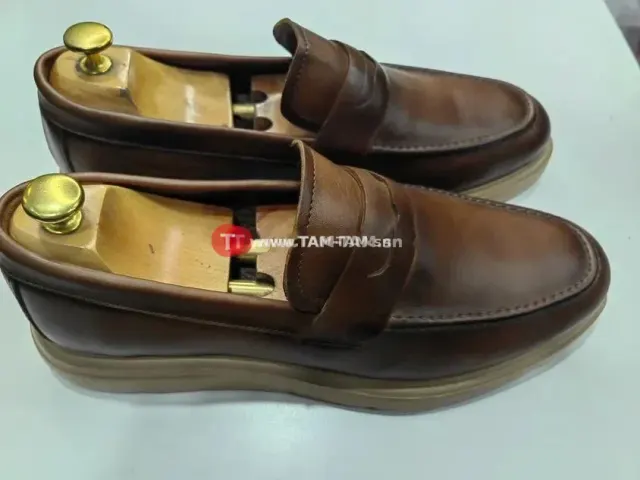 Chaussures mocassins cuir Marron ou confort durable