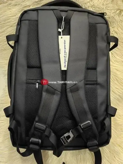 Sac à dos imperméable noir robuste et ajustable
