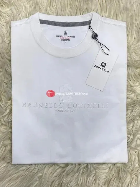 Brunello Cucinelli T-shirt blanc coton