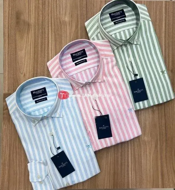 Hackett chemise rayée classique coton homme