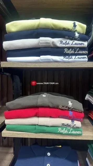 Ralph Laurent ou Boss polo coton logo brodé multicolore