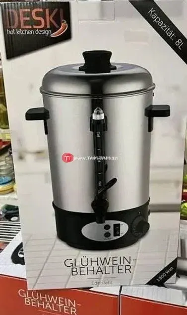 Desk Chauffe eau et boissons 8L inox contrôle précis