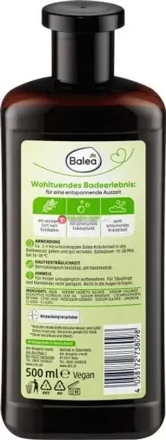 Balea Bain aux Herbes Eucalyptus 500ml Relaxant