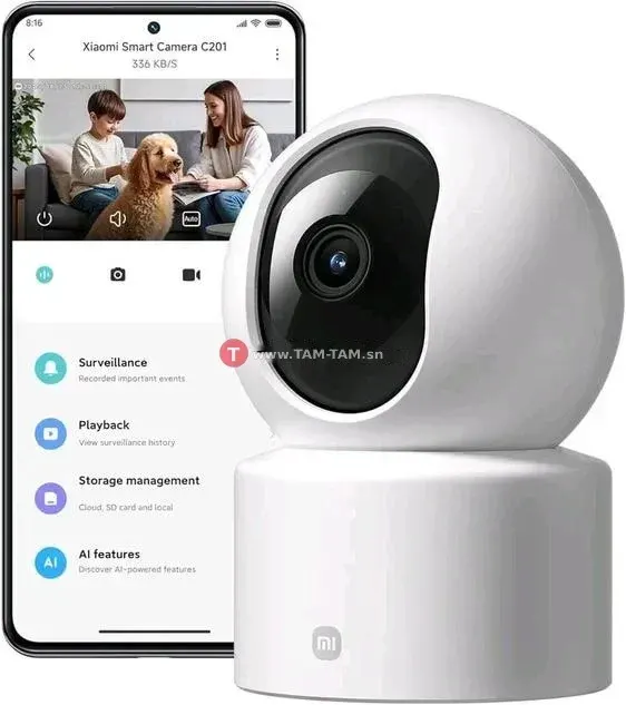 Camera ip xiaomi C201 intérieur