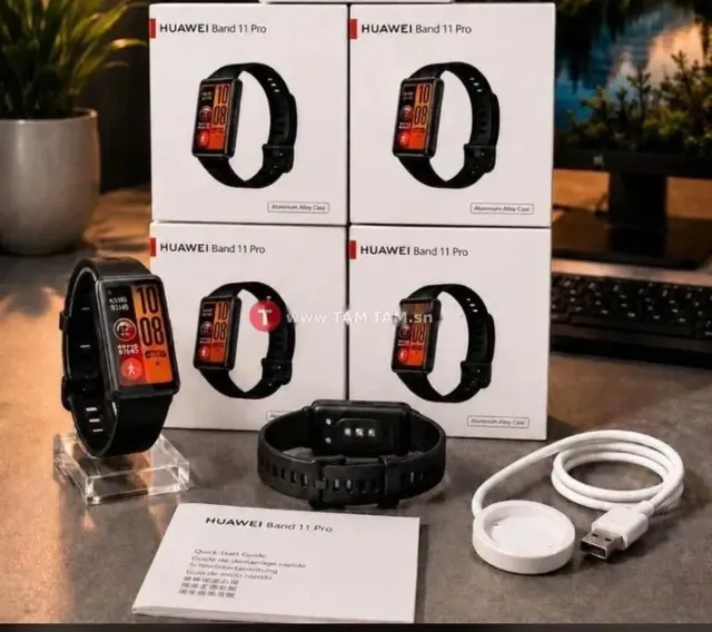 Huawei Band 11 Pro montre connectée noire design