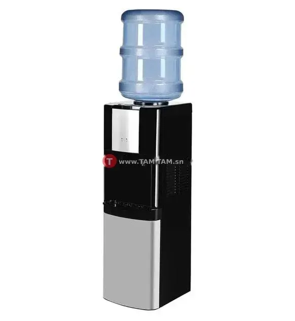 Distributeur d'eau chaud/froid noir argent compact