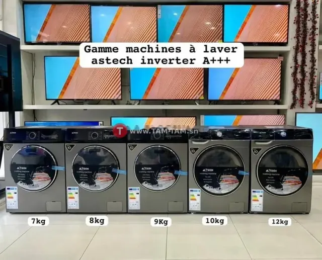 machine à laver astech 7kg inverter a+++