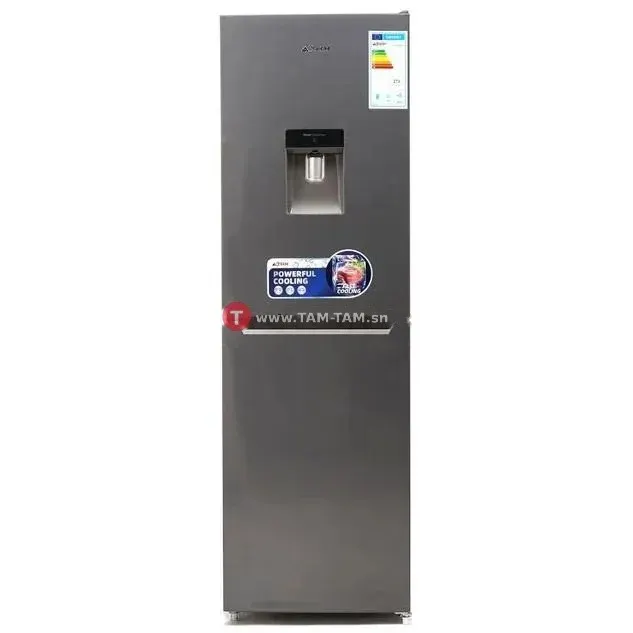 Réfrigérateur combiné inox 2 portes grande capacité