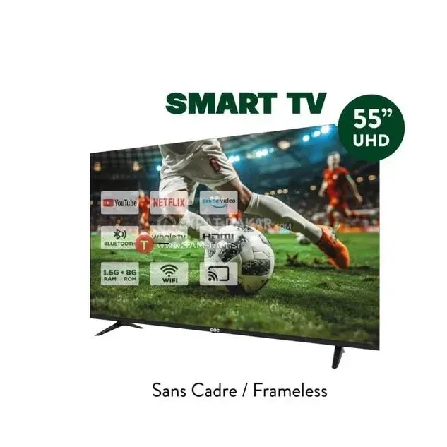 TELEVISEUR CAC 55" SMART 4K UHD + BLUETOOTH CAC55