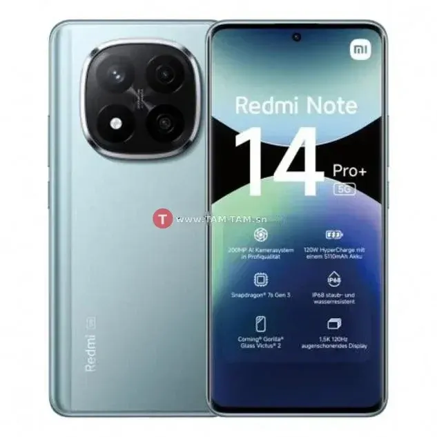 Xiaomi Redmi Note 14 Pro Plus 5G –256 Go RAM – 12 Go