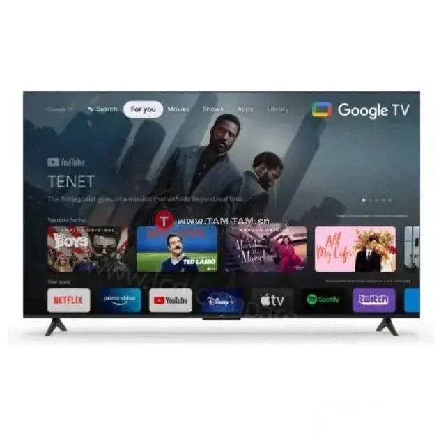 TELEVISEUR TCL 75" SMART GOOGLE TV 4K 75V6C/75P755