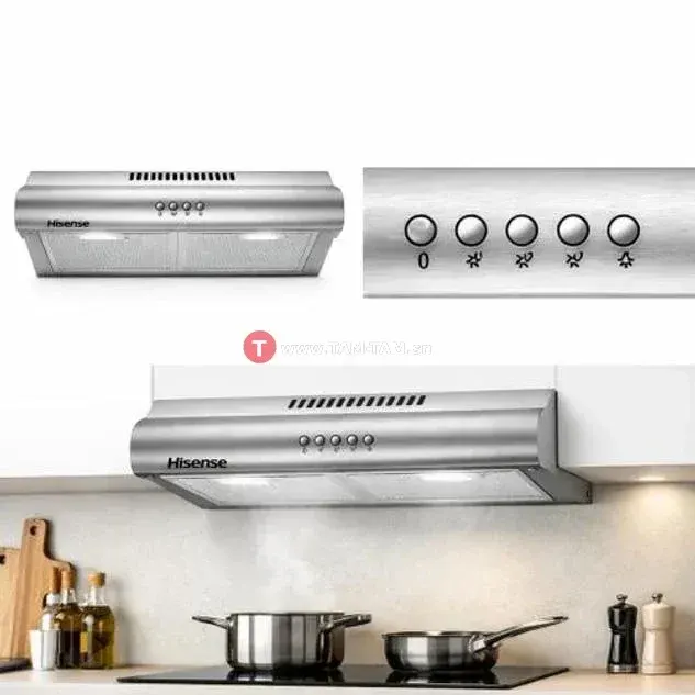 HOTTE DE CUISINE 60X60 HISENSE SANS SORTIE NOIR HHO60PASS