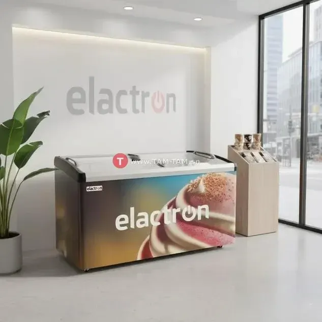 CONGELATEUR ELACTRON HORIZONTAL 600LITRES VITRINE SD519BY