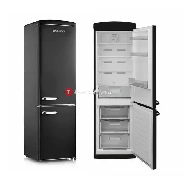 REFRIGERATEUR ENDURO COMBINE à+ NOFROST NOIR 400l