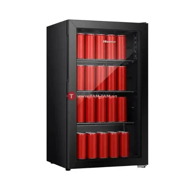REFRIGERATEUR HISENSE BAR VITRINE 1PORTE 94LITRES RJ12D4NX