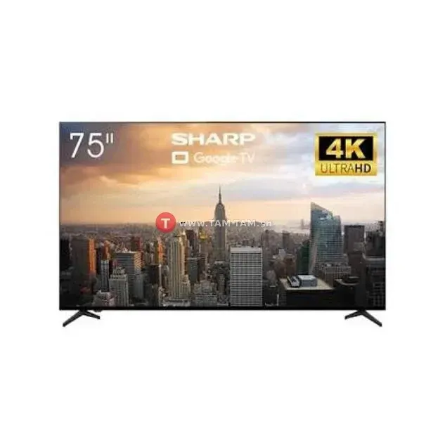 Téléviseur Sharp 75 smart goigle tv Android 4K 4T-C75FJ1NX