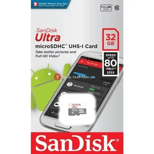 Carte mémoire micro SDXC SanDisk 128 Go/64 /32