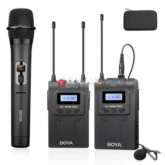 Microphone sans fil UHF BOYA BY-WM8 PRO-K4 pour caméras