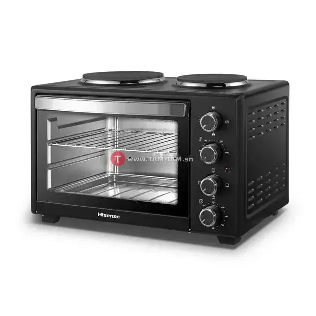 FOUR HISENSE AVEC 2FEUX ELECTRIQUE EN HAUT 28LITRES NOIR