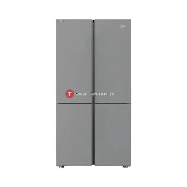 Refrigerateur beko side by side 4porte inox 600l
