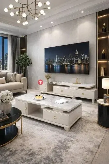 Ensemble table tv et table basse vip