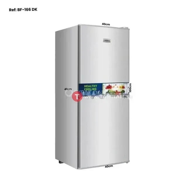 REFRIGERATEUR DESKA COMBINE 2TIROIRS PM GRIS BF166DKG