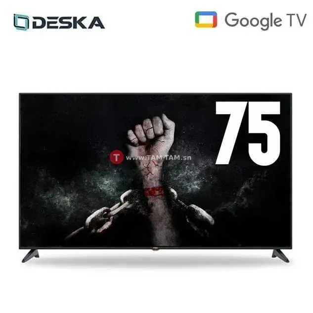 TELEVISEUR DESKA 75" SMART GOOGLE TV 4K