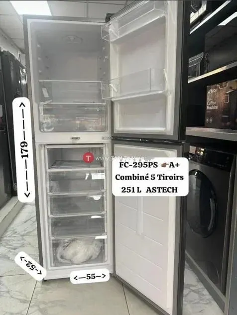 Réfrigérateur Combiné ASTECH FC295 PS 5T