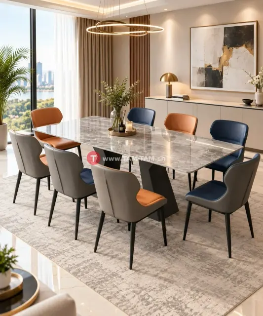 table a manger 8 places extensible 160x200