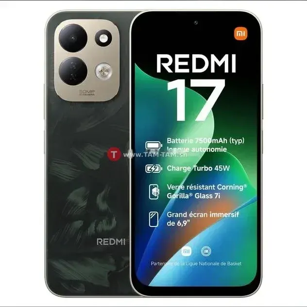 Téléphone REDMI 17 256Go scellé